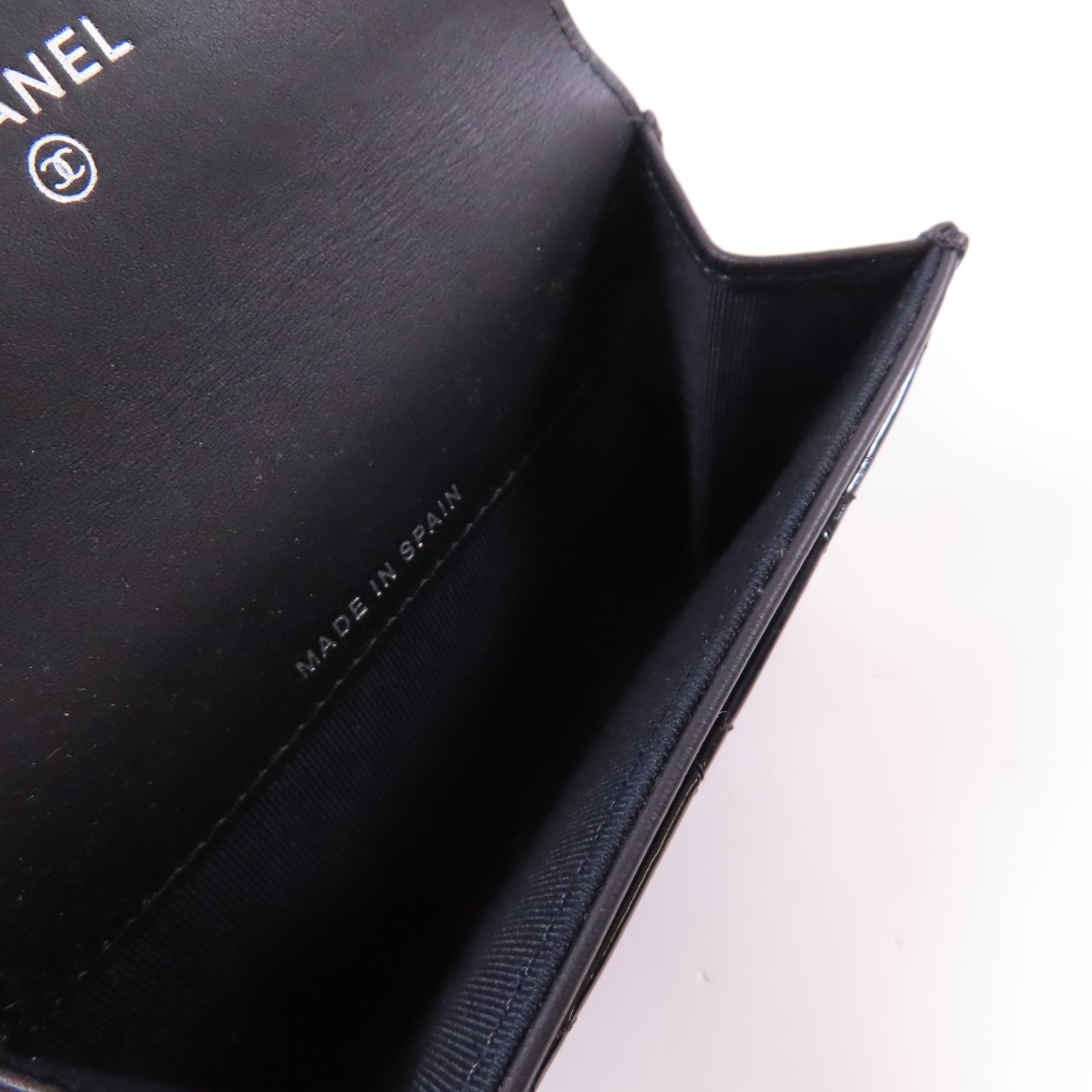 CHANEL 漆皮皮革Card Case銀扣卡片套