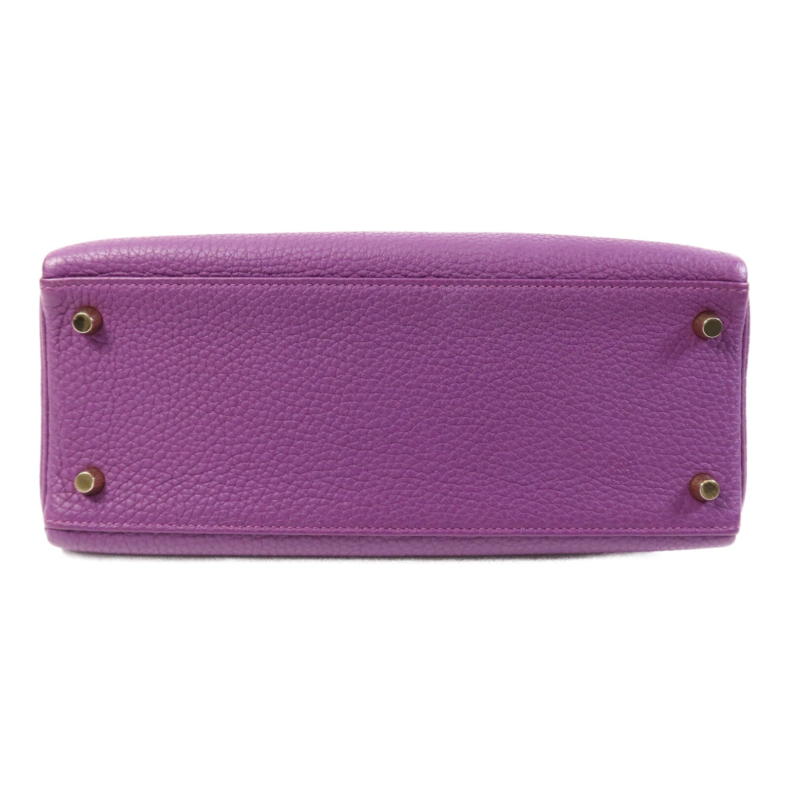 HERMES Togo皮革Kelly 28金扣手挽肩背兩用袋Anemone