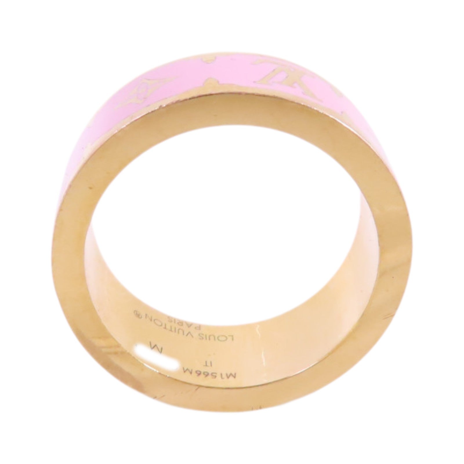 LOUIS VUITTON 金屬Nanogram Enamel M Size Ring戒指US#6