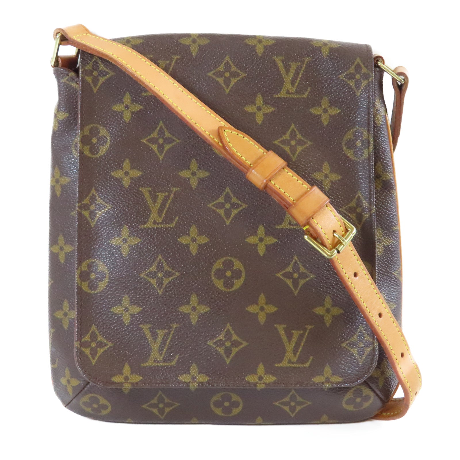 LOUIS VUITTON 【激減優惠】Monogram Musette Salsa金扣肩背袋啡色