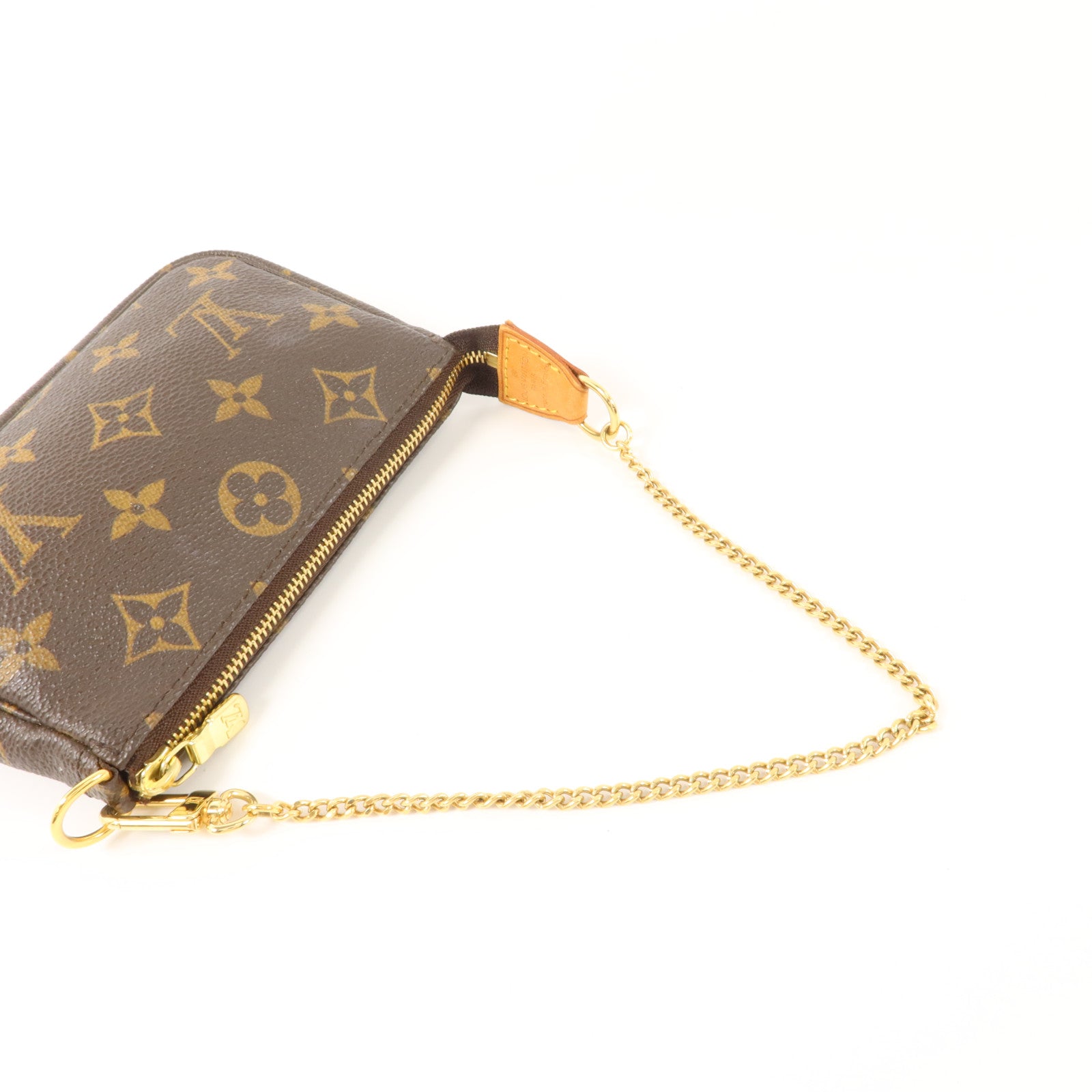 LOUIS VUITTON Monogram Mini Pochette Accessoires金扣手挽袋