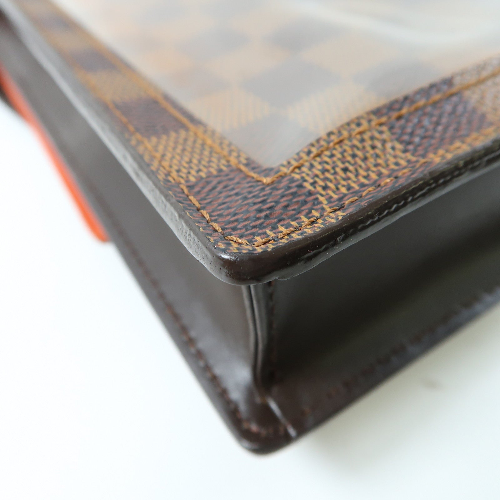 LOUIS VUITTON Damier Ebene Portobello Shoulder Bag金扣肩背袋啡色