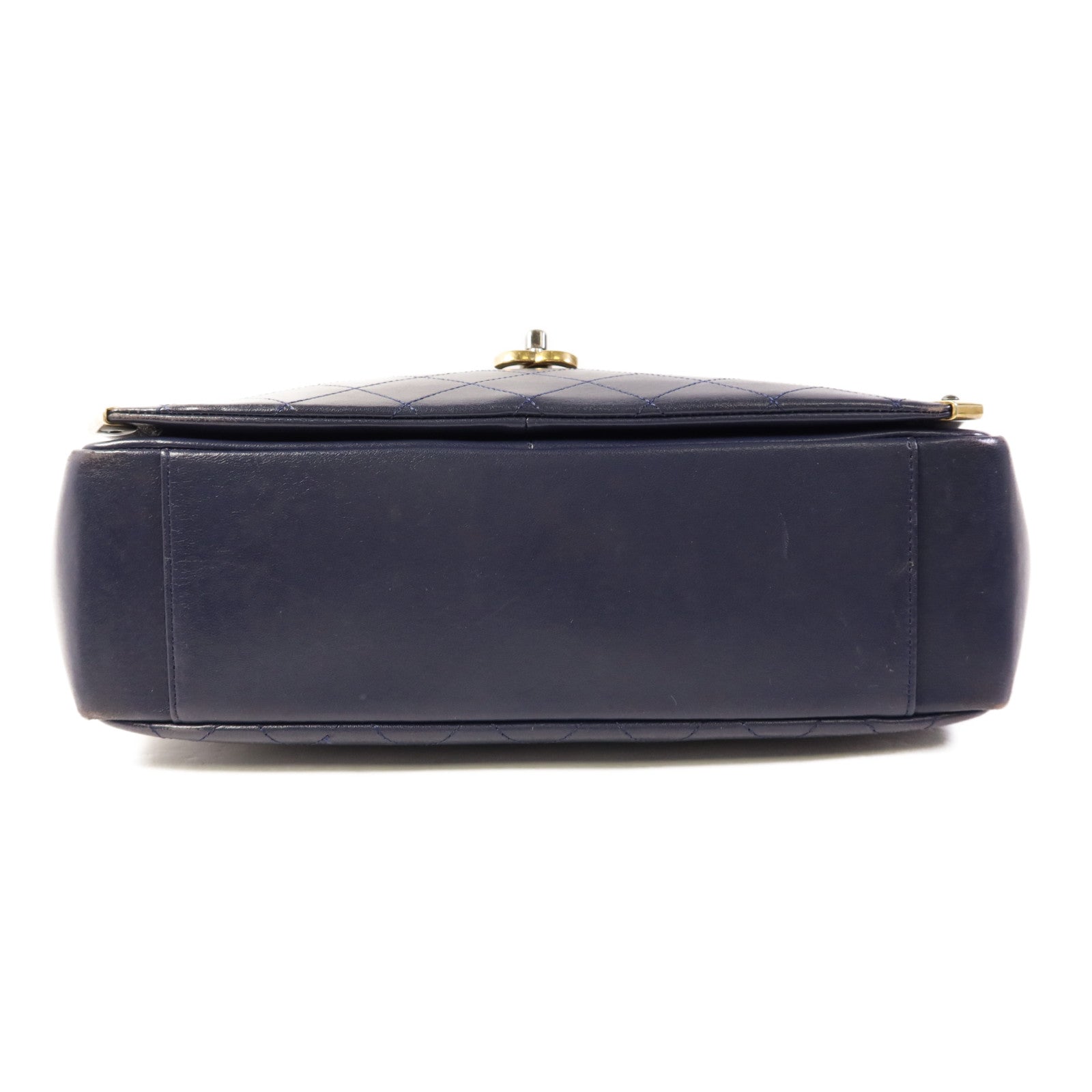 CHANEL 牛皮皮革Chain Shoulder金扣鏈帶肩背袋