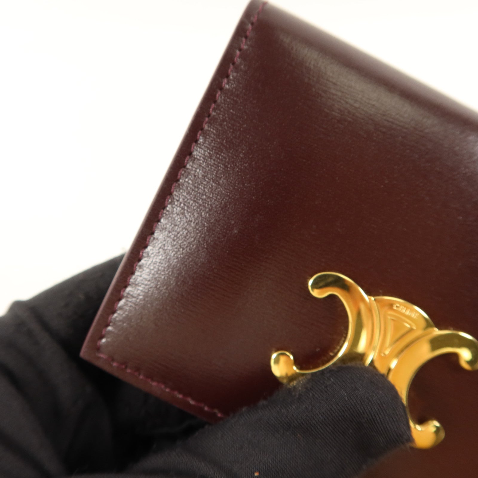 CELINE 牛皮皮革Triomphe Card Holder卡片套