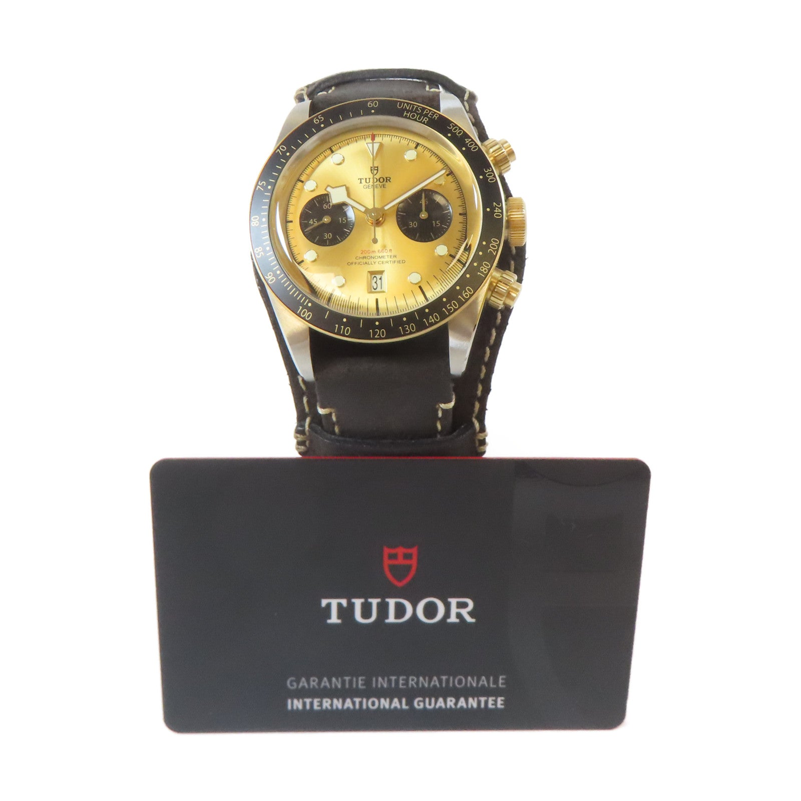 TUDOR BLACK BAY CHRONO S&G不鏽鋼手錶自動機芯金色