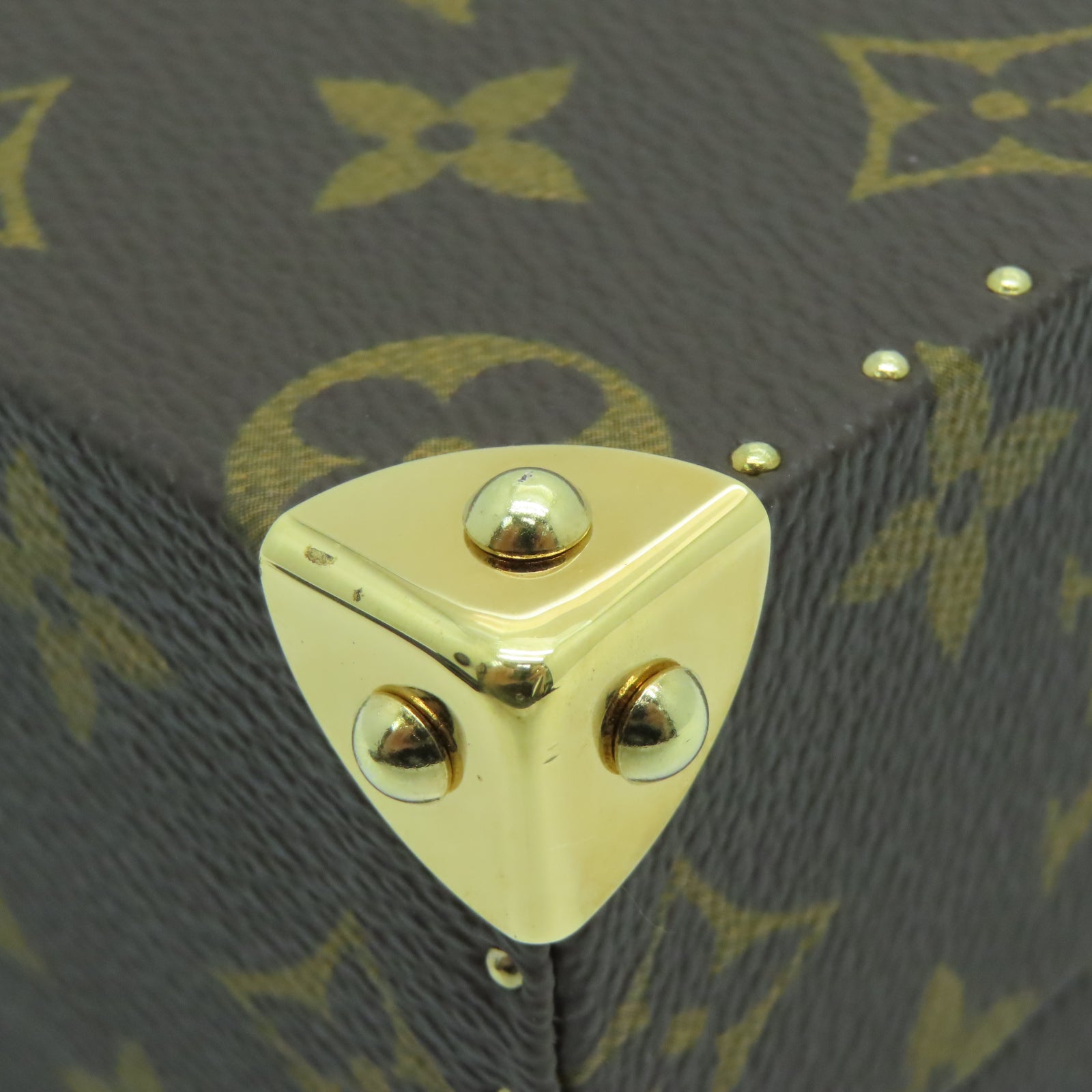 LOUIS VUITTON 【激減優惠】Monogram Panda Jewelry Bag金扣手挽袋棕色