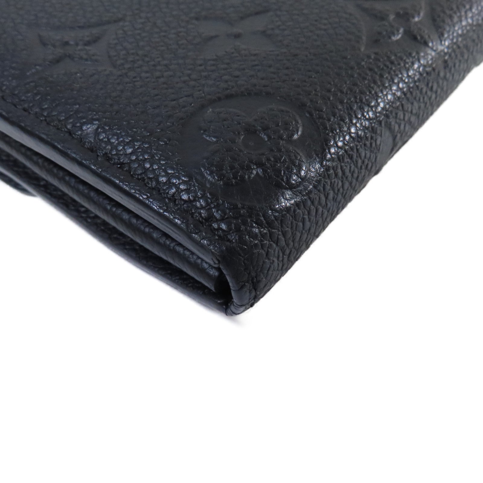 LOUIS VUITTON Monogram Empreinte Sarah Continental Long Wallet金扣長錢包黑色