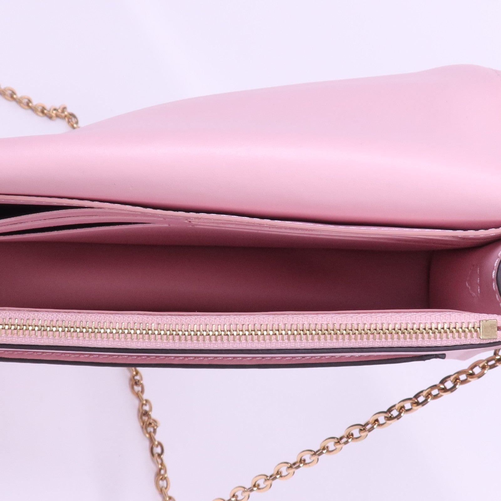 LOUIS VUITTON Monogram Flore Chain Wallet金扣鏈帶肩背袋