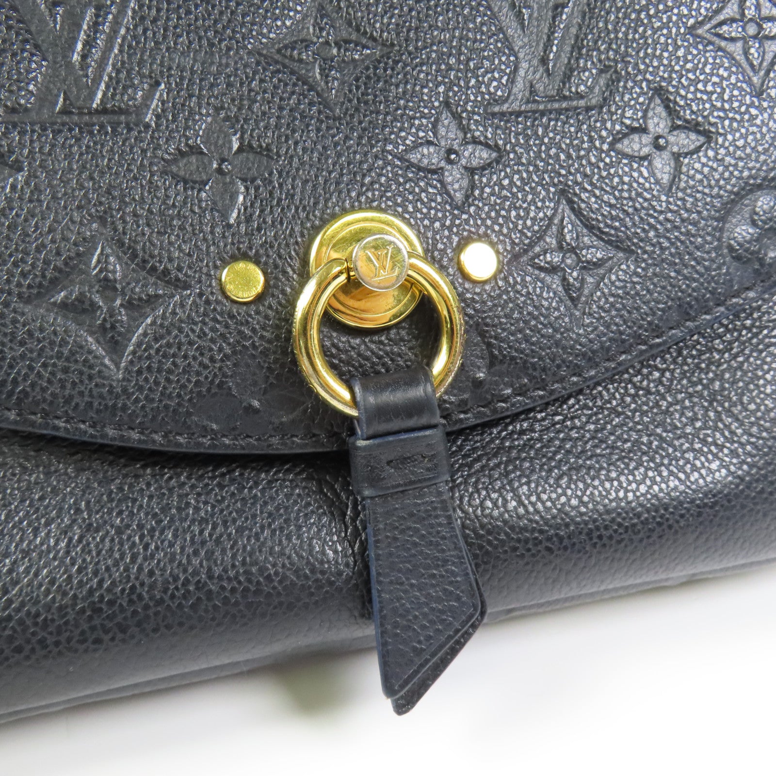 LOUIS VUITTON Monogram Empreinte Blanche BB金扣肩背袋
