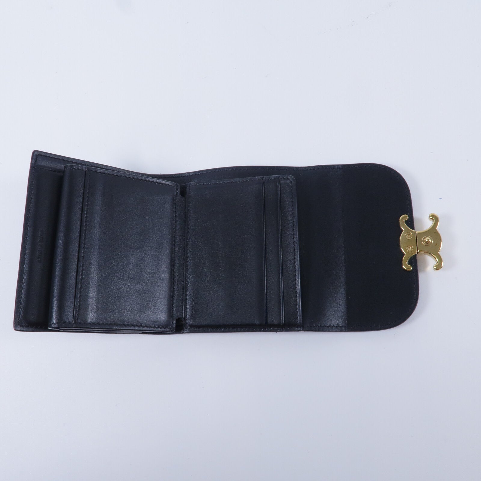 CELINE 羊皮皮革Small Flap Wallet銀包
