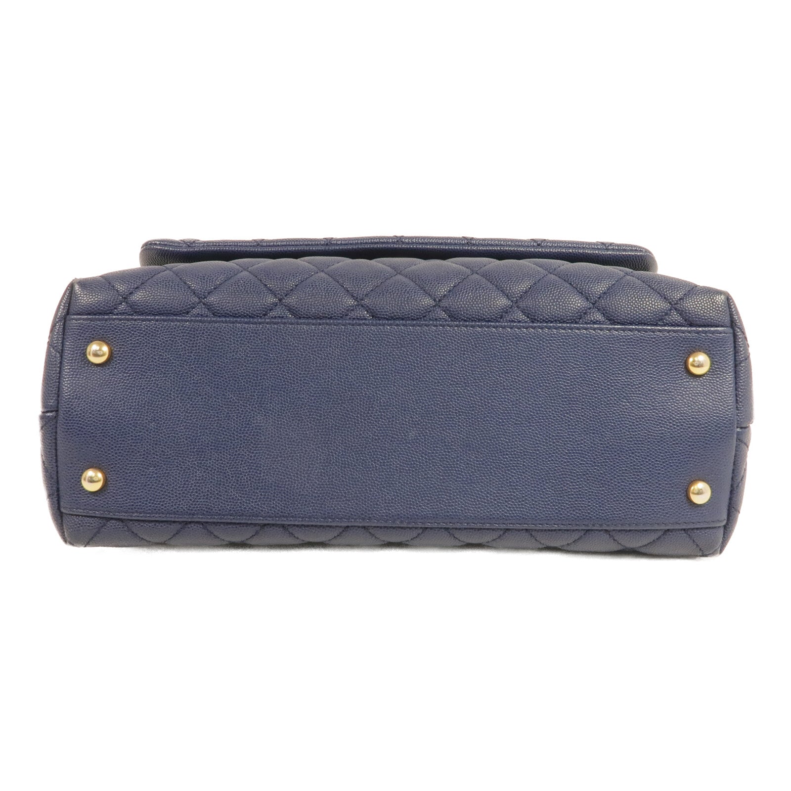 CHANEL 蜥蝪/牛皮皮革Coco Handle Medium金扣手挽肩背兩用袋