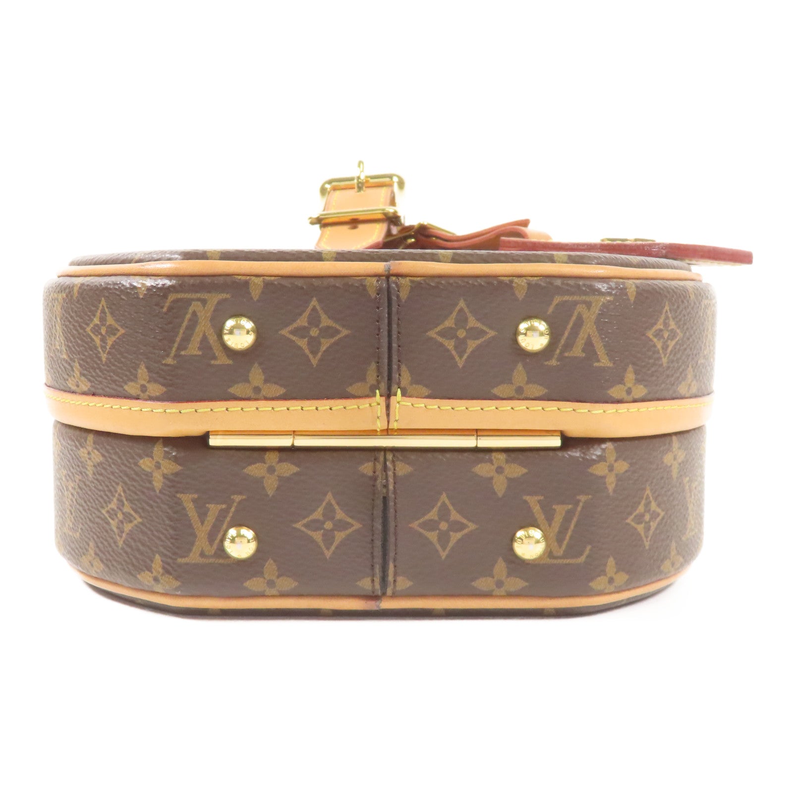 LOUIS VUITTON Monogram Petite Boite Chapeau金扣手挽肩背兩用袋