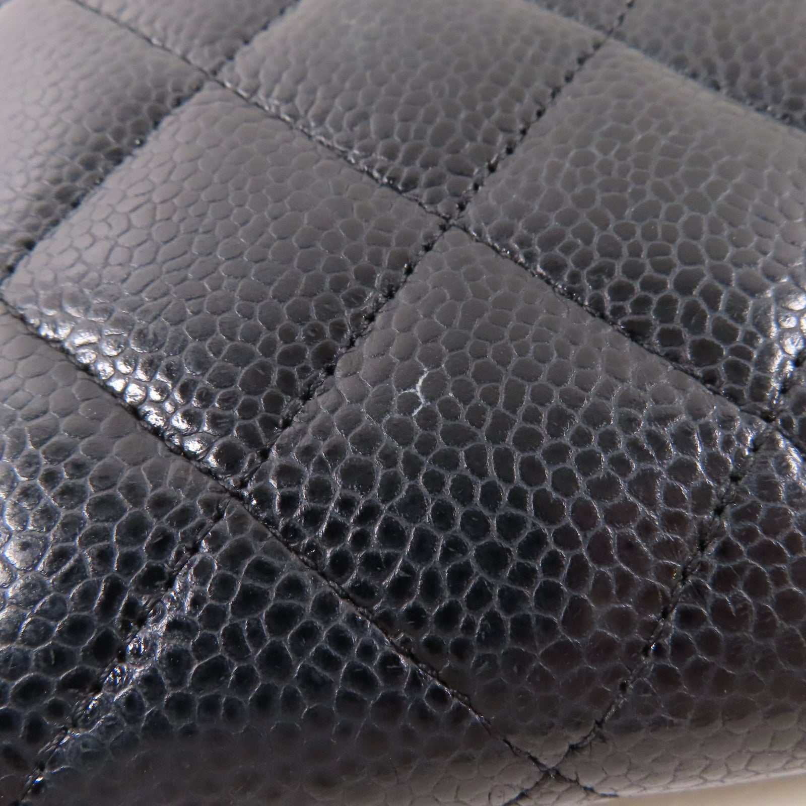 CHANEL 牛皮皮革Long Wallet金扣長錢包