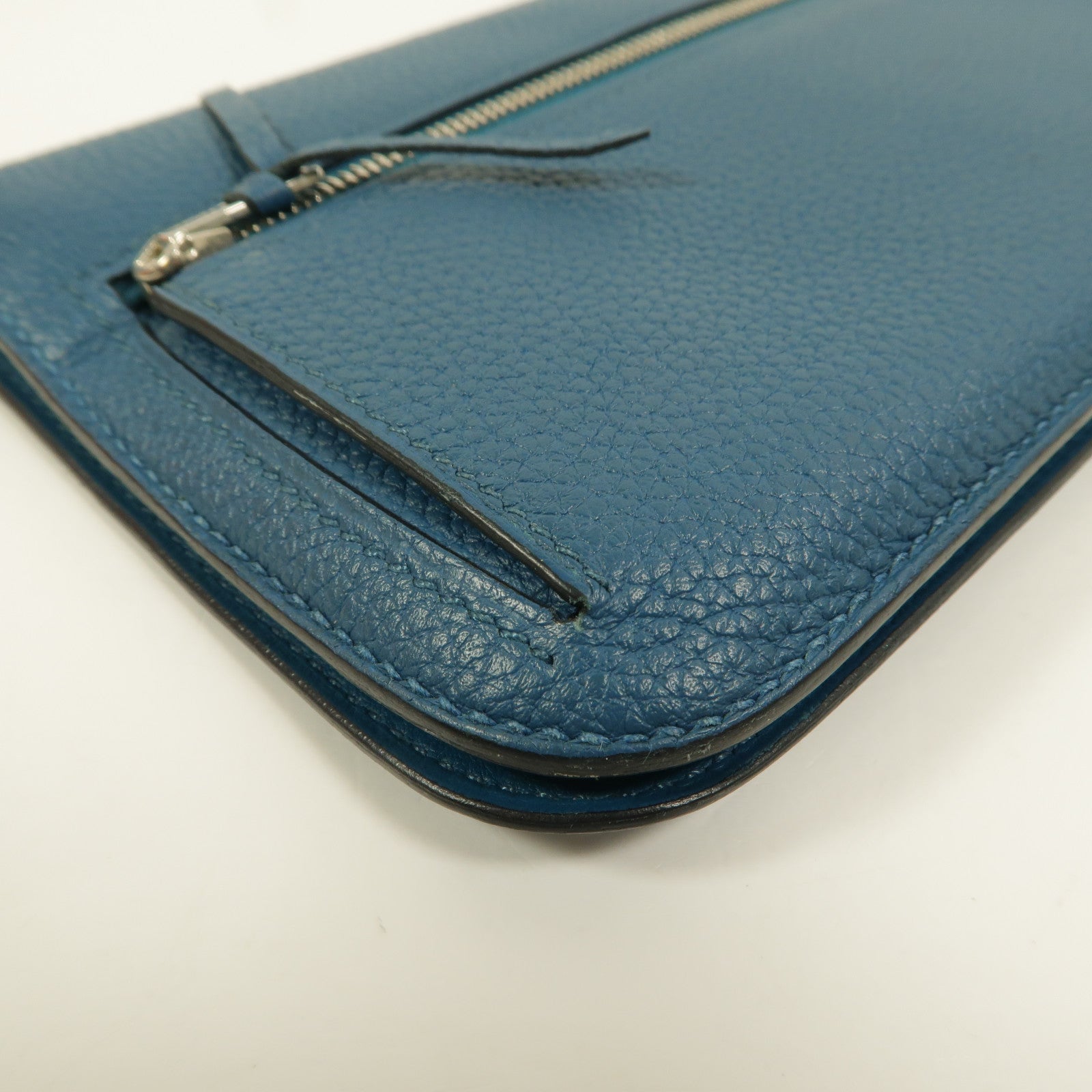 HERMES Clemence皮革Dogon MM長錢包Colvert