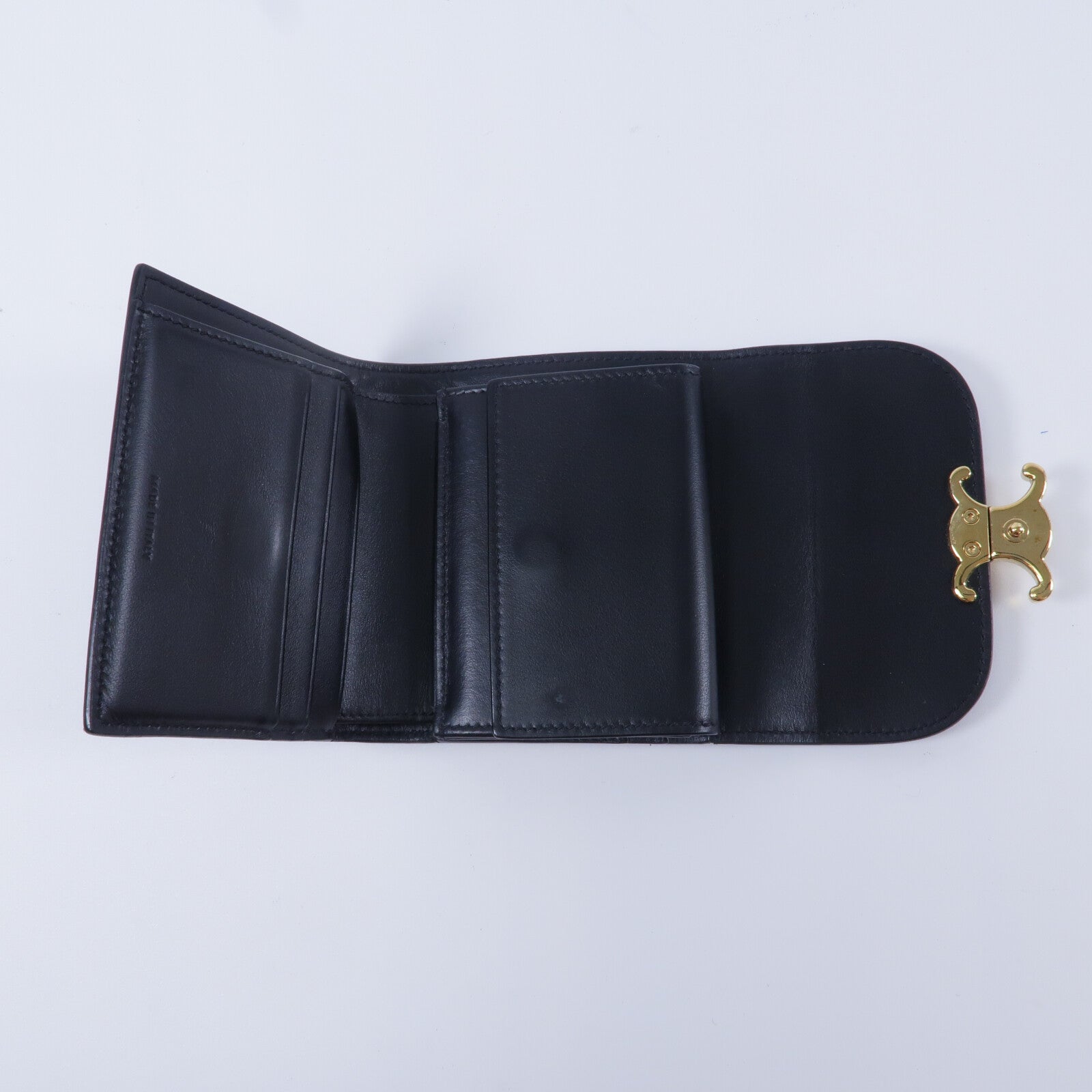 CELINE 羊皮皮革Small Flap Wallet銀包