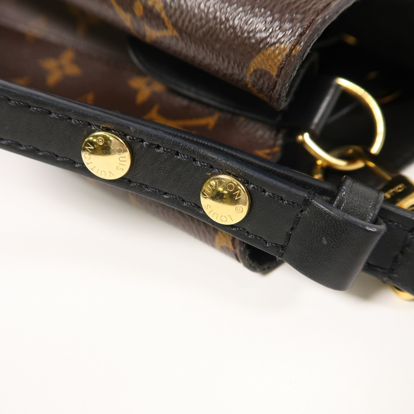 LOUIS VUITTON Monogram Neo Noe MM金扣肩背袋棕色/黑色