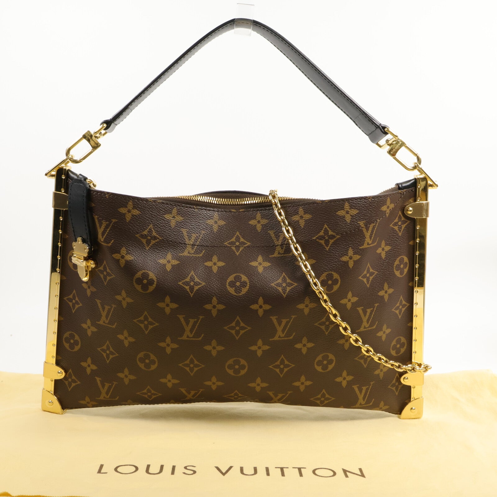 LOUIS VUITTON Monogram Lucky Trunk鏈帶肩背袋