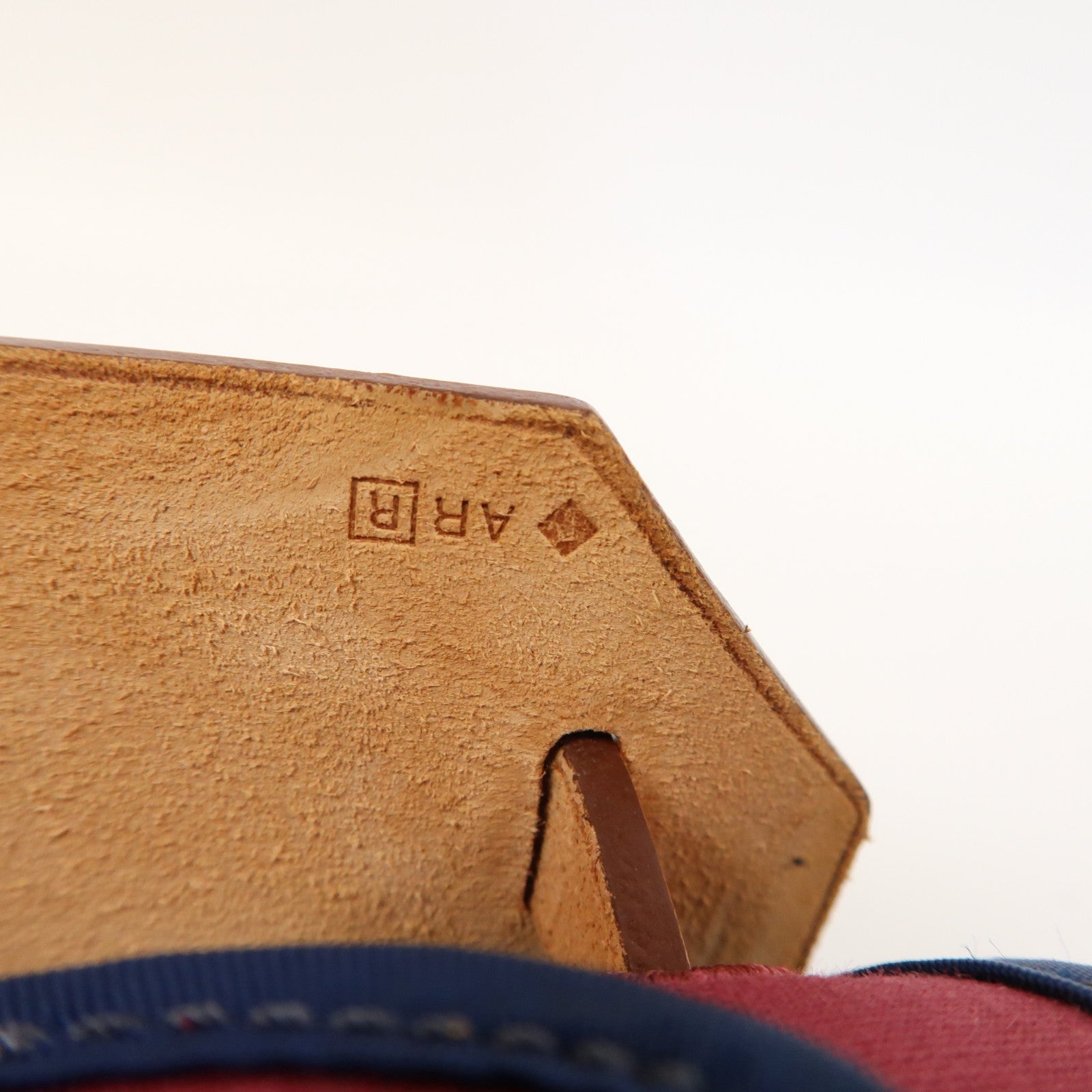 HERMES 帆布Herbag GM銀扣手挽肩背兩用袋紅色