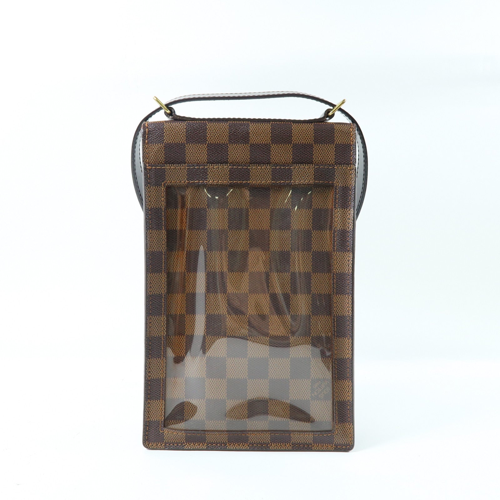 LOUIS VUITTON Damier Ebene Portobello Shoulder Bag金扣肩背袋啡色