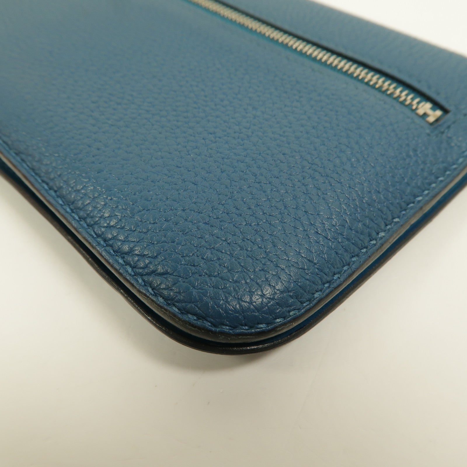 HERMES Clemence皮革Dogon MM長錢包Colvert