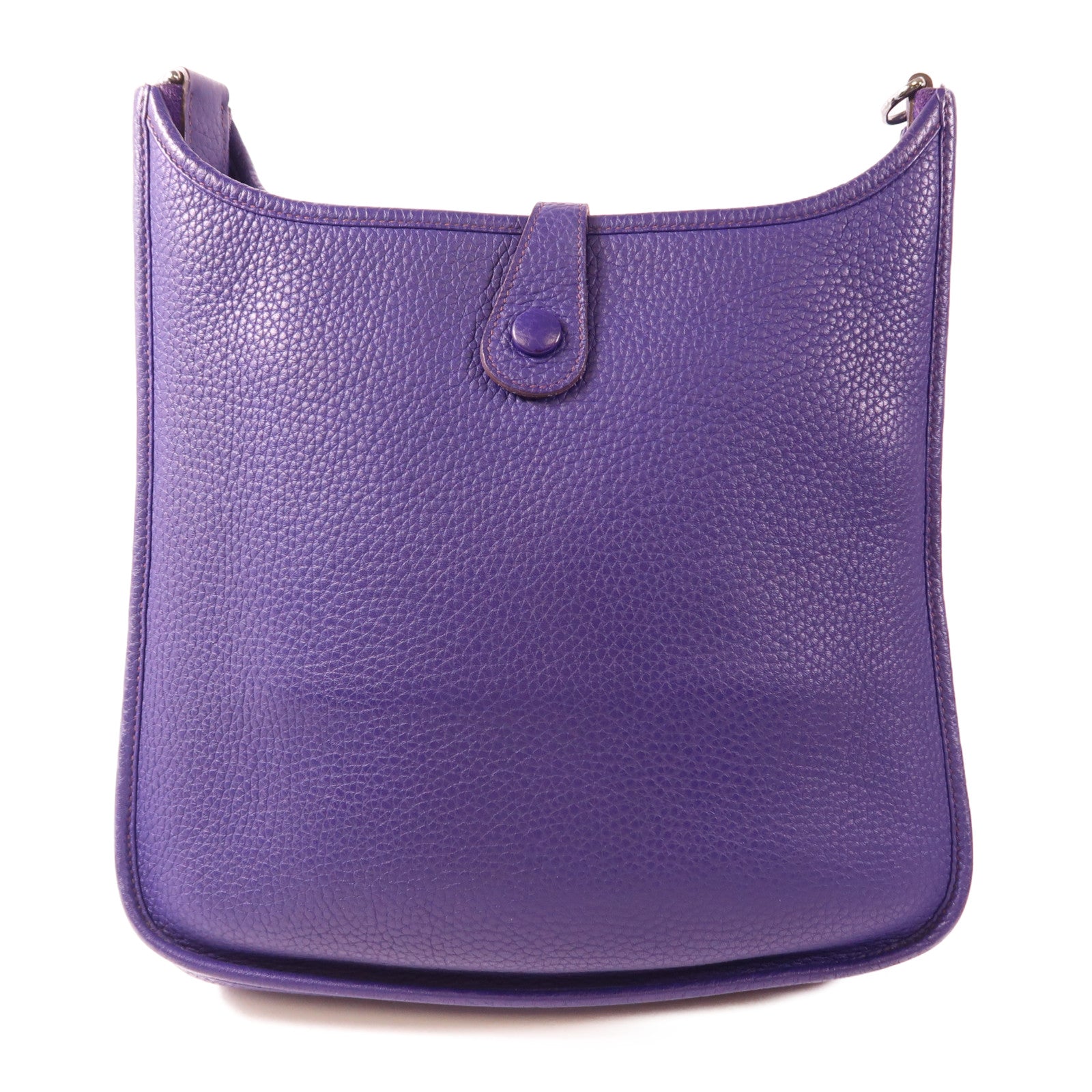 HERMES Clemence皮革Evelyne PM銀扣肩背袋Iris