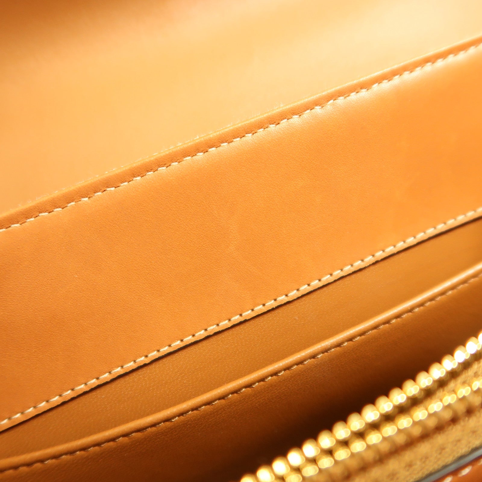 CELINE 牛皮皮革/帆布Small 16 Bag金扣肩背袋