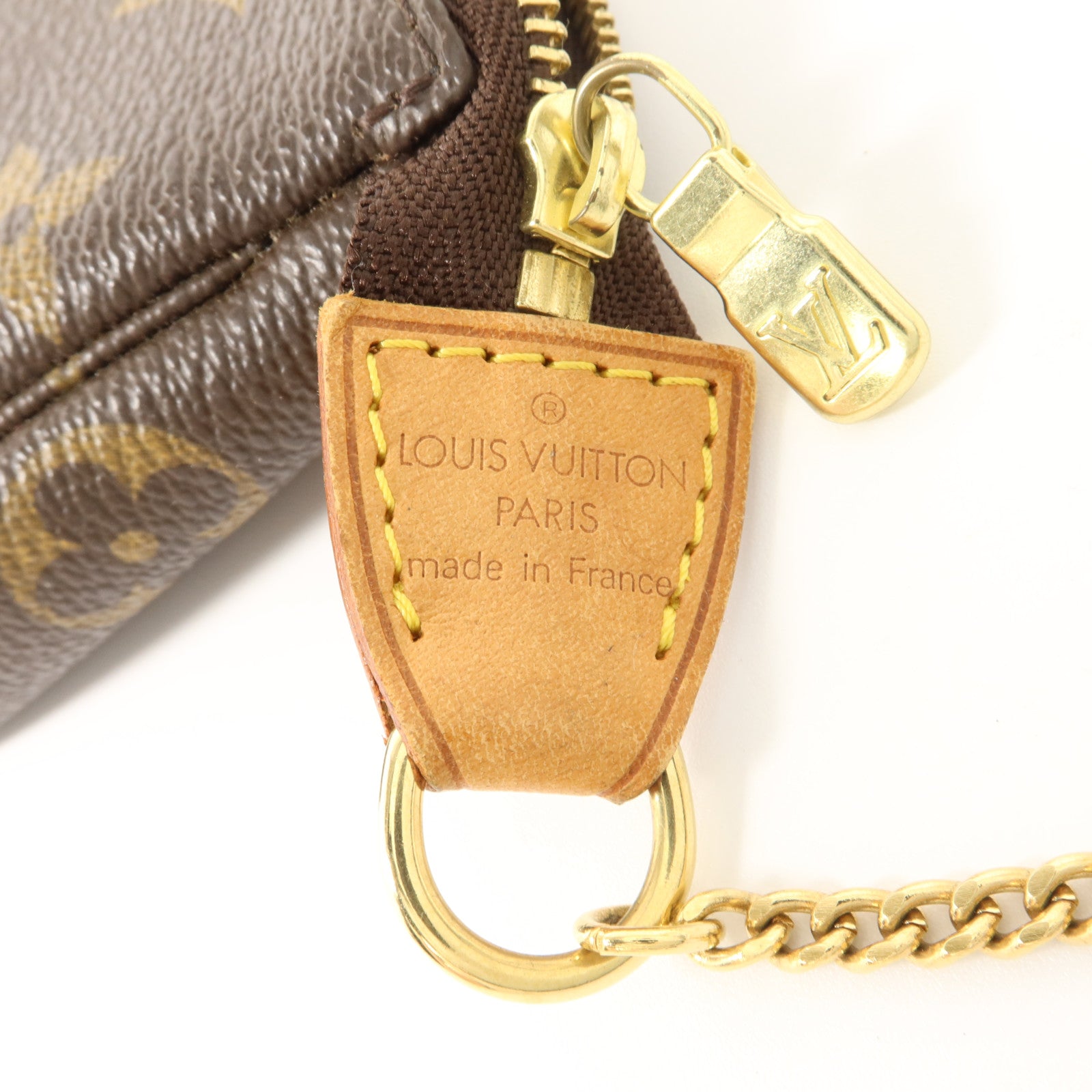LOUIS VUITTON Monogram Mini Pochette Accessoires金扣手挽袋
