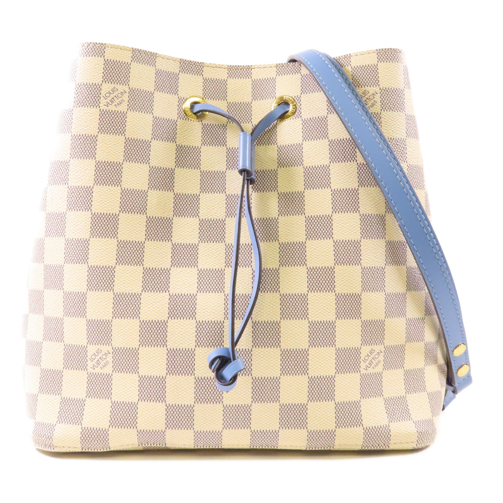 LOUIS VUITTON Damier Azur Neo Noe金扣肩背袋
