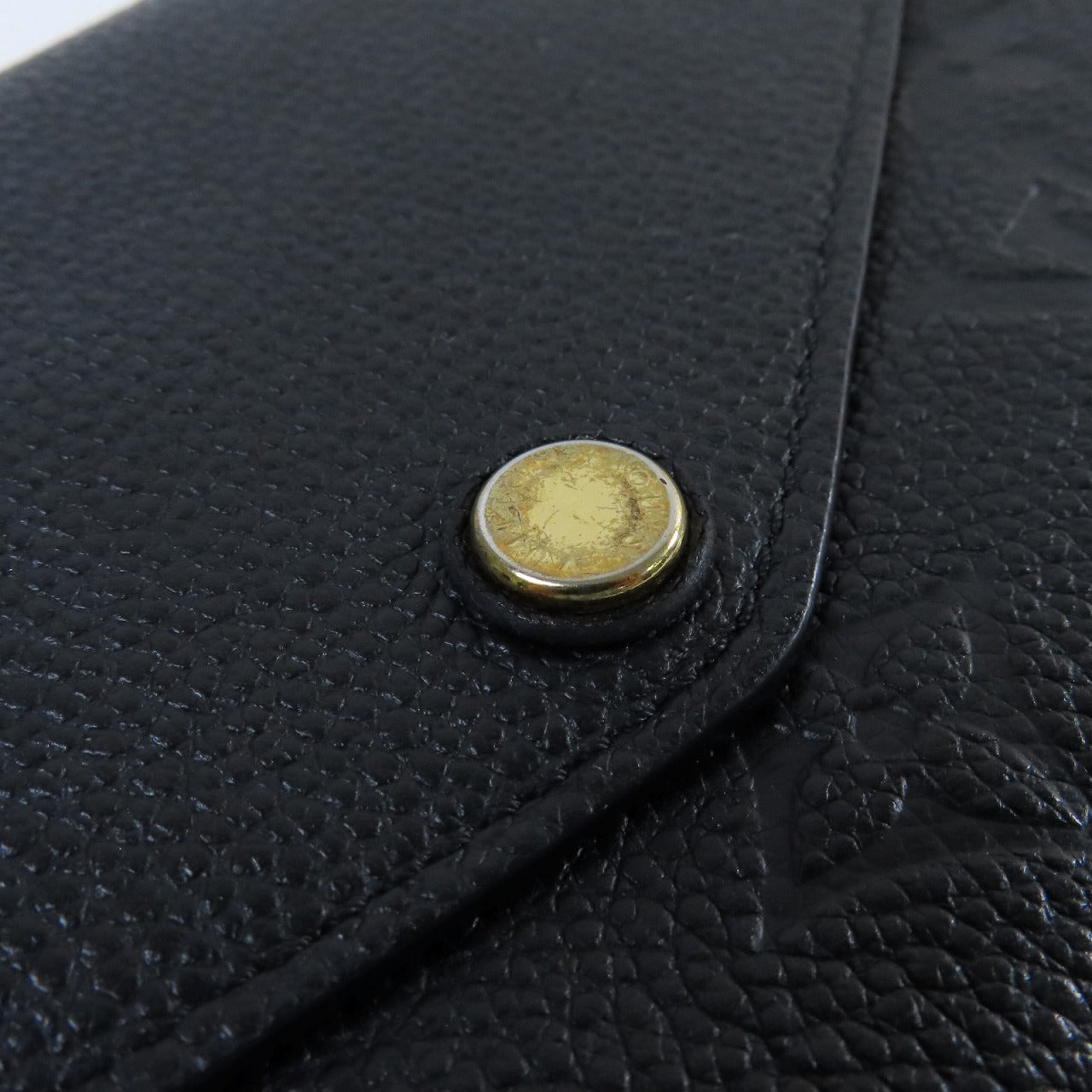 LOUIS VUITTON Monogram Empreinte Sarah Continental Long Wallet金扣長錢包黑色