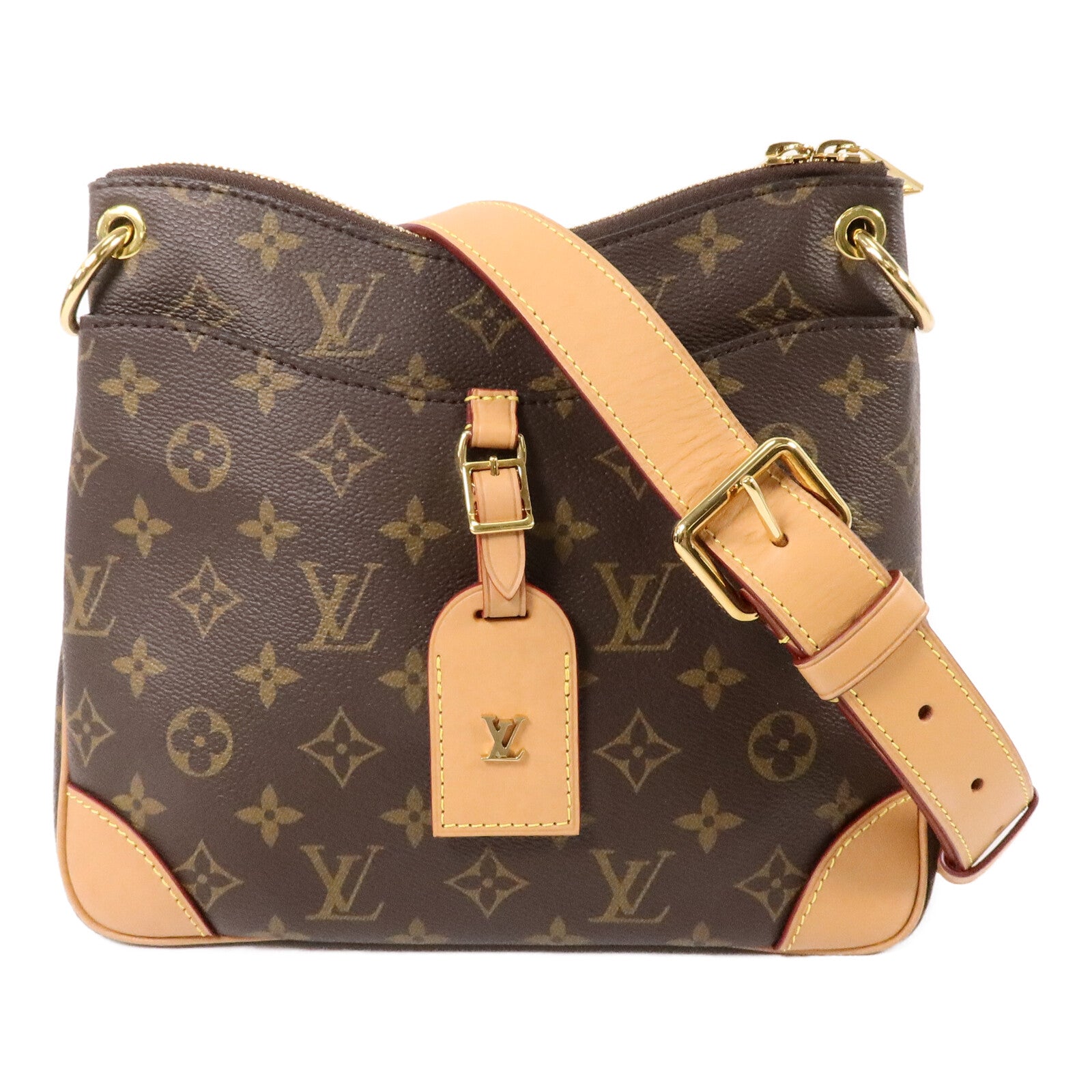 LOUIS VUITTON Monogram Odeon PM金扣肩背袋