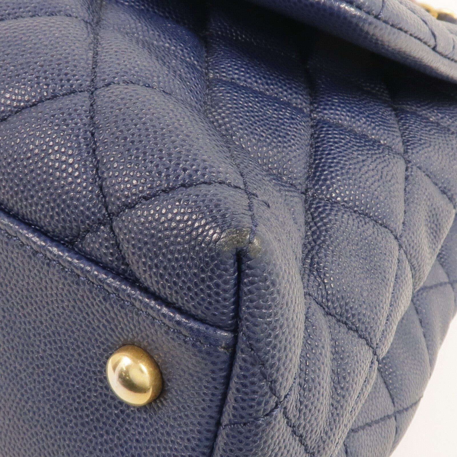 CHANEL 蜥蝪/牛皮皮革Coco Handle Medium金扣手挽肩背兩用袋