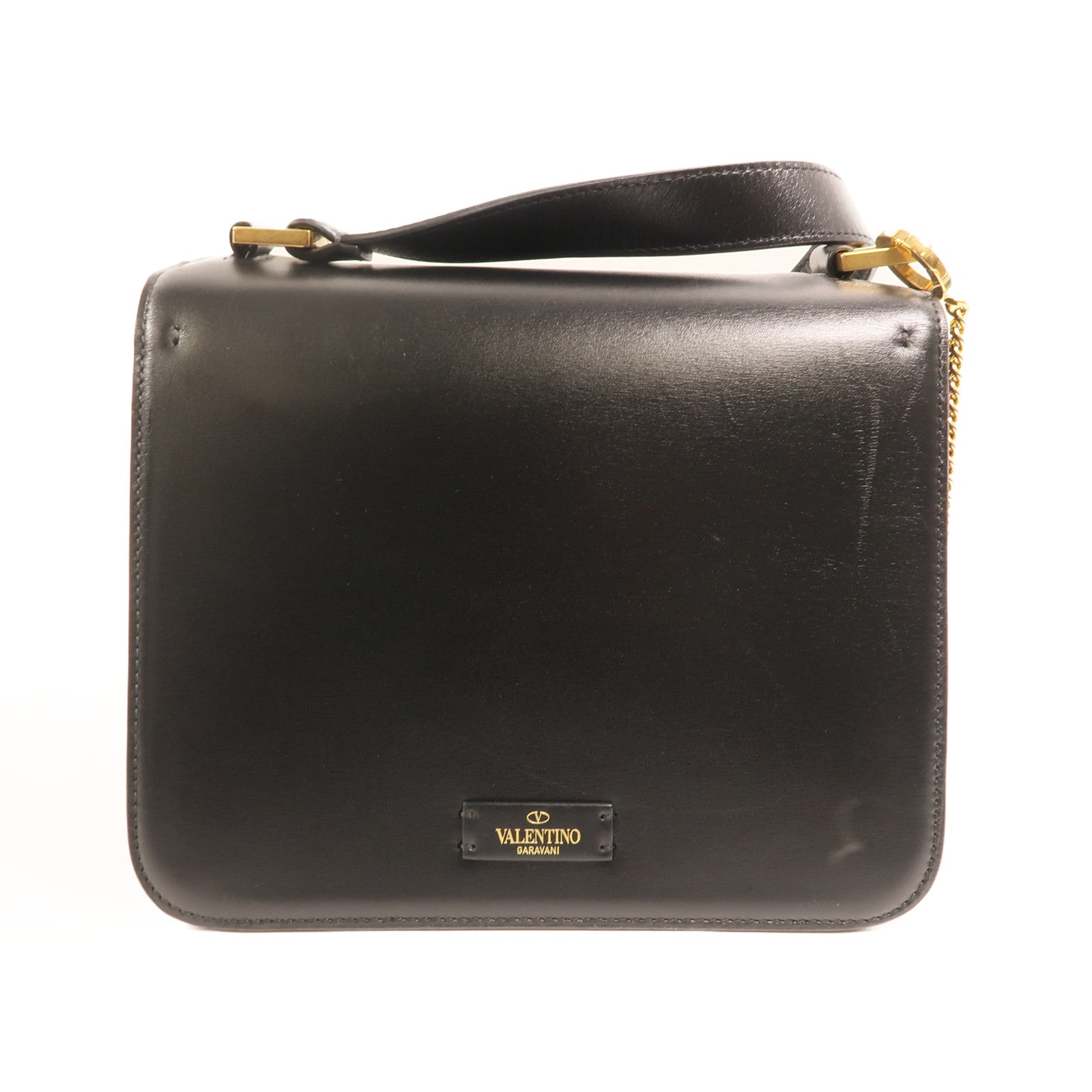 Valentino 牛皮皮革VSling Bag金扣肩背袋