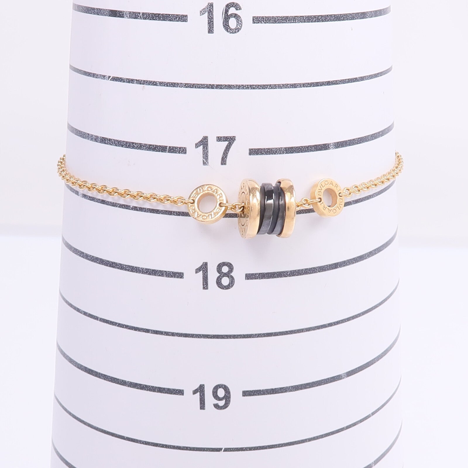 BVLGARI 18K玫瑰金/陶瓷B.zero 1 Bracelet手鏈