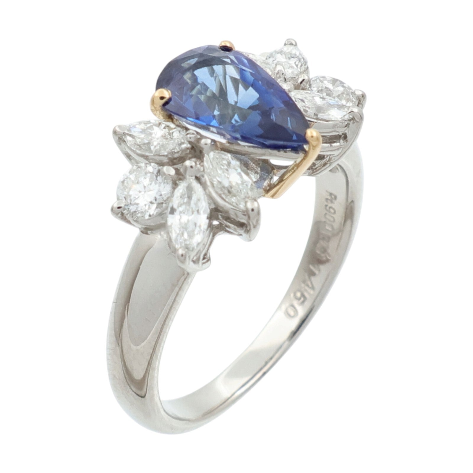 JEWELRY 18K白金/PT900鉑金/藍寶石Sapphire鑽石項鍊