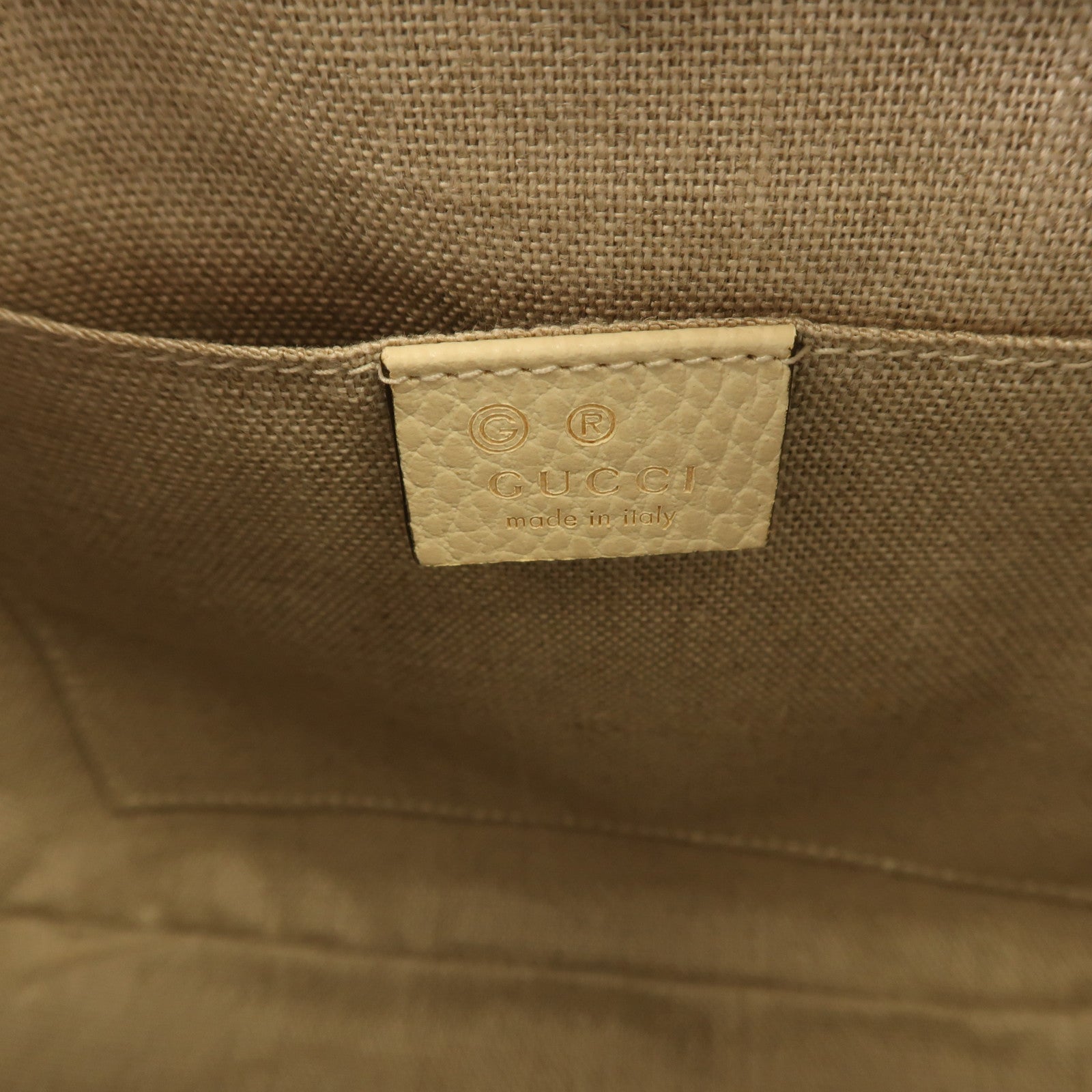 GUCCI 帆布Shoulder Bag金扣肩背袋