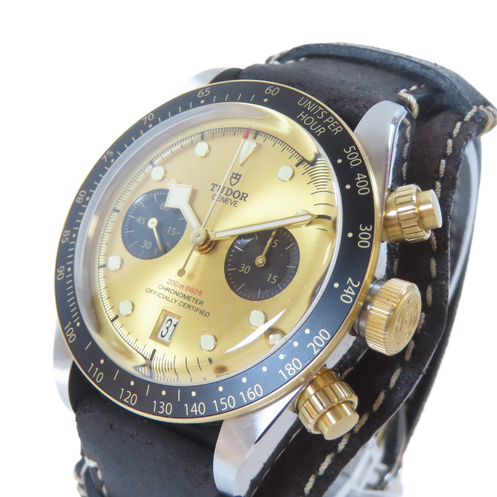 TUDOR BLACK BAY CHRONO S&G不鏽鋼手錶自動機芯金色