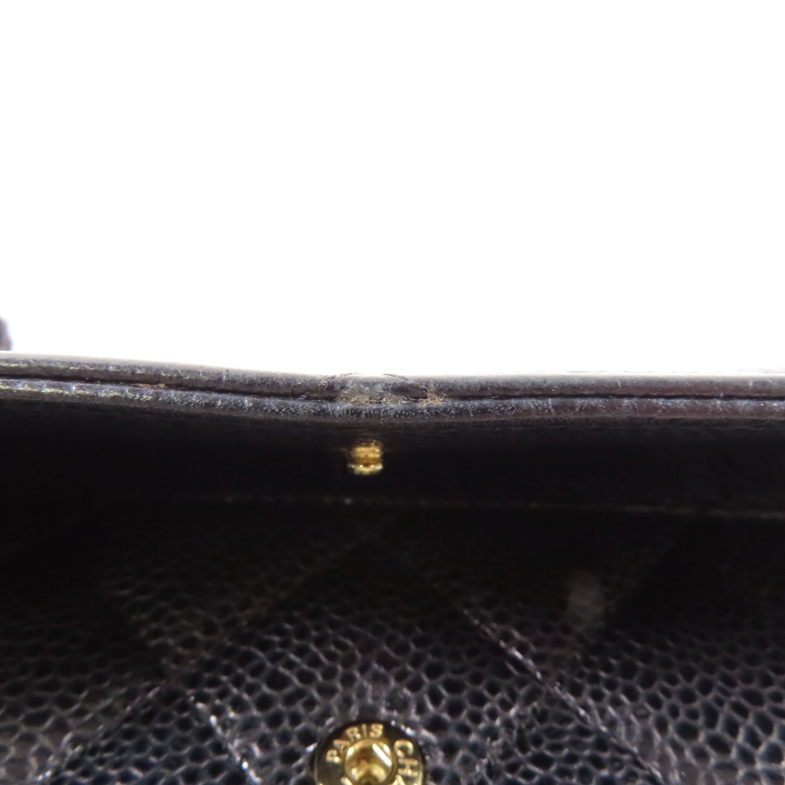 CHANEL 牛皮皮革Long Wallet金扣長錢包