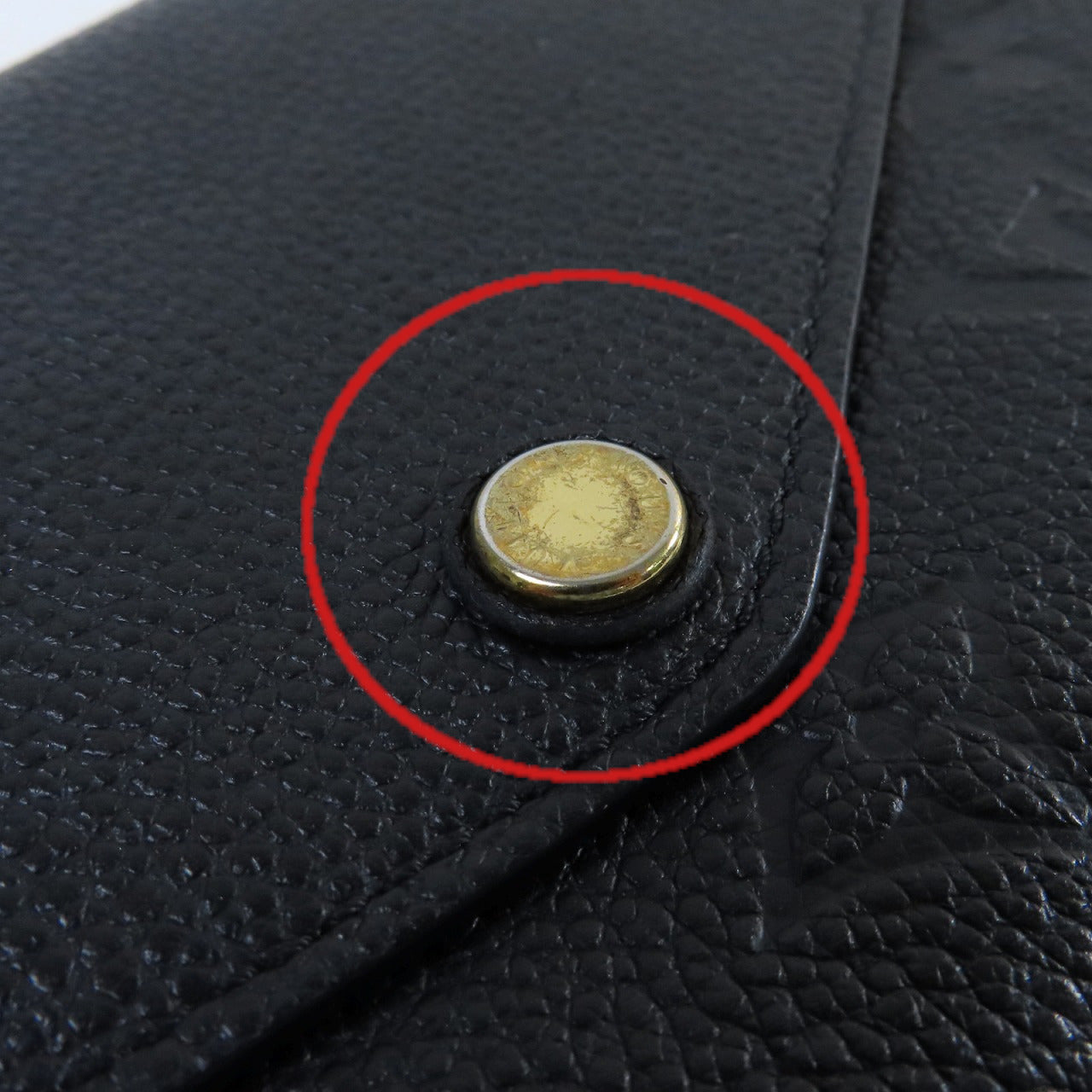 LOUIS VUITTON Monogram Empreinte Sarah Continental Long Wallet金扣長錢包黑色