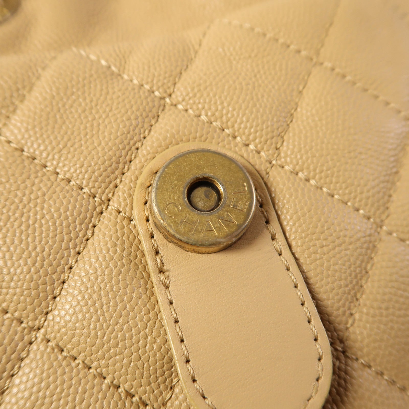 CHANEL 牛皮皮革Filigree Backpack金扣背包