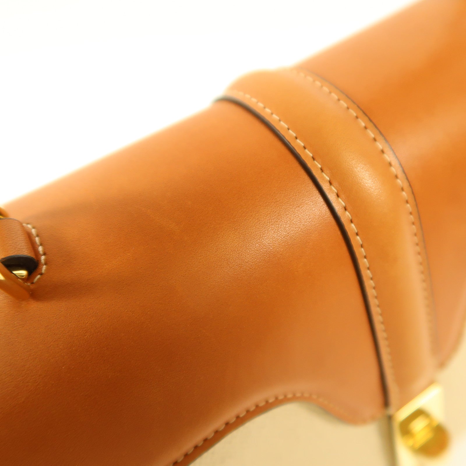 CELINE 牛皮皮革/帆布Small 16 Bag金扣肩背袋