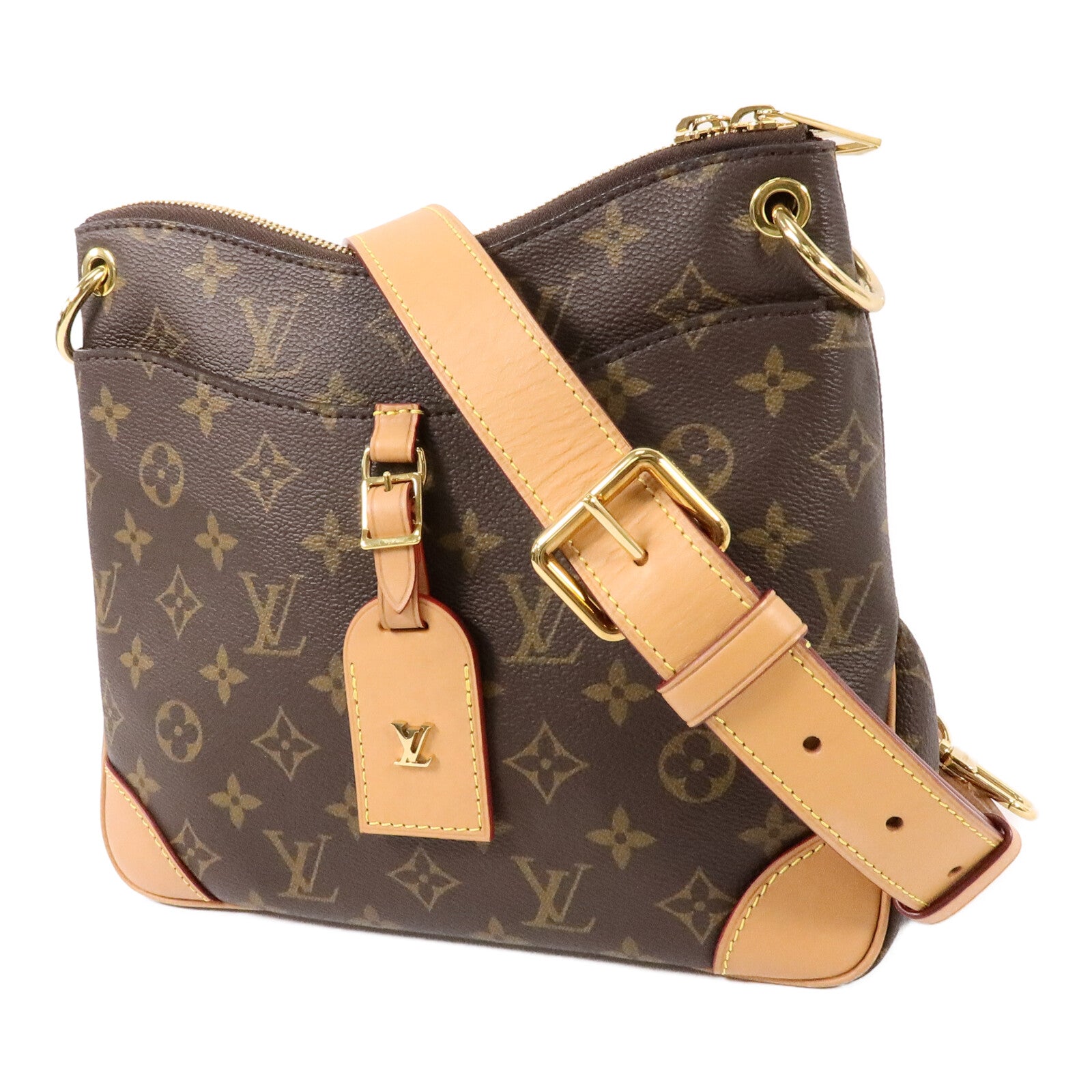LOUIS VUITTON Monogram Odeon PM金扣肩背袋