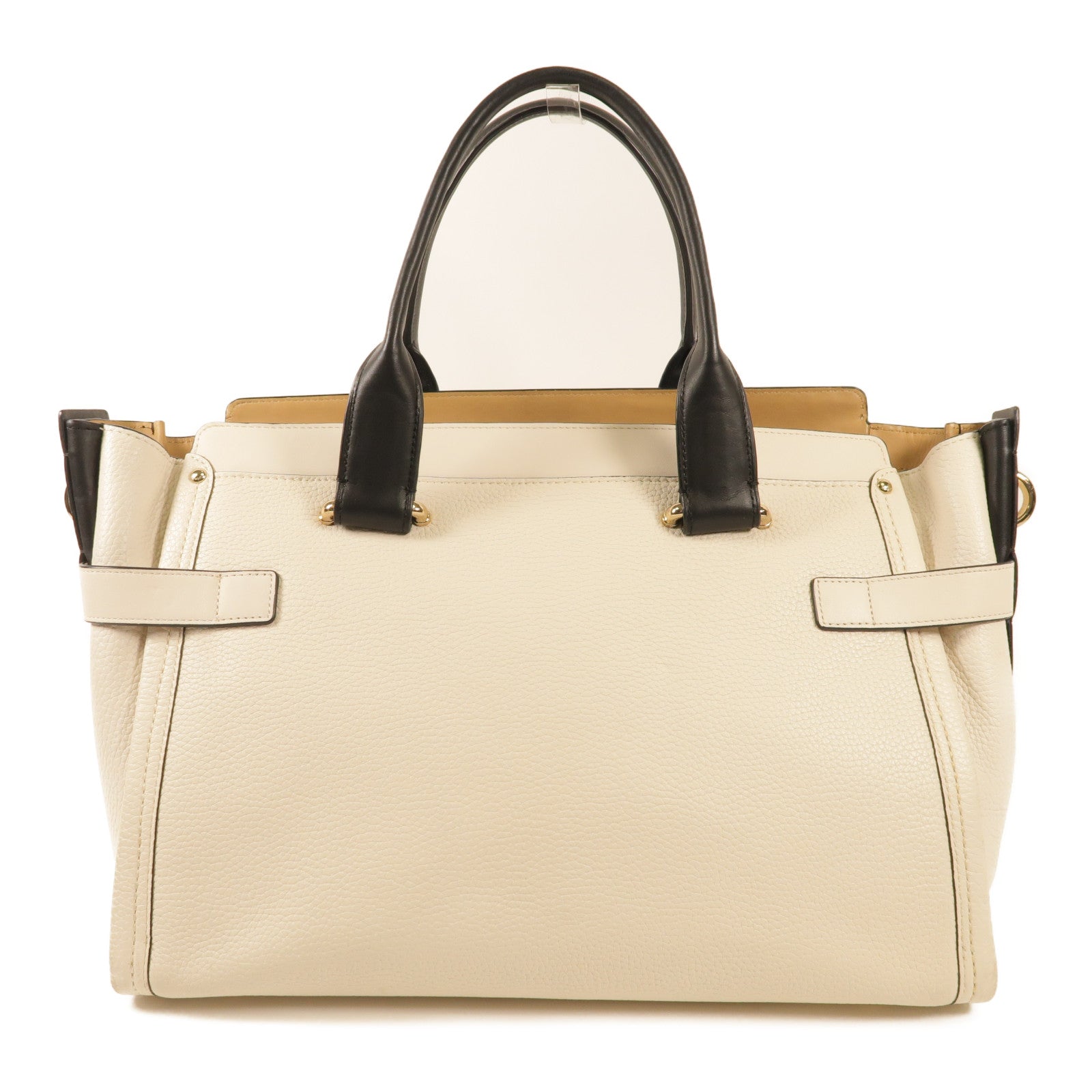 COACH 牛皮皮革Shoulder Bag金扣手挽肩背兩用袋