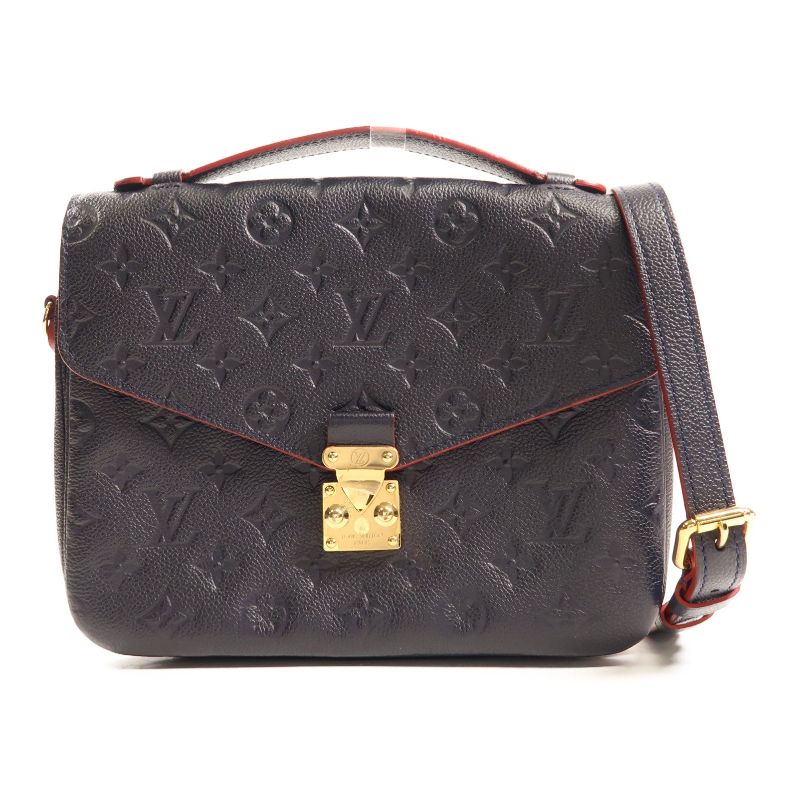 LOUIS VUITTON Monogram Empreinte Pochette Metis金扣手挽肩背兩用袋