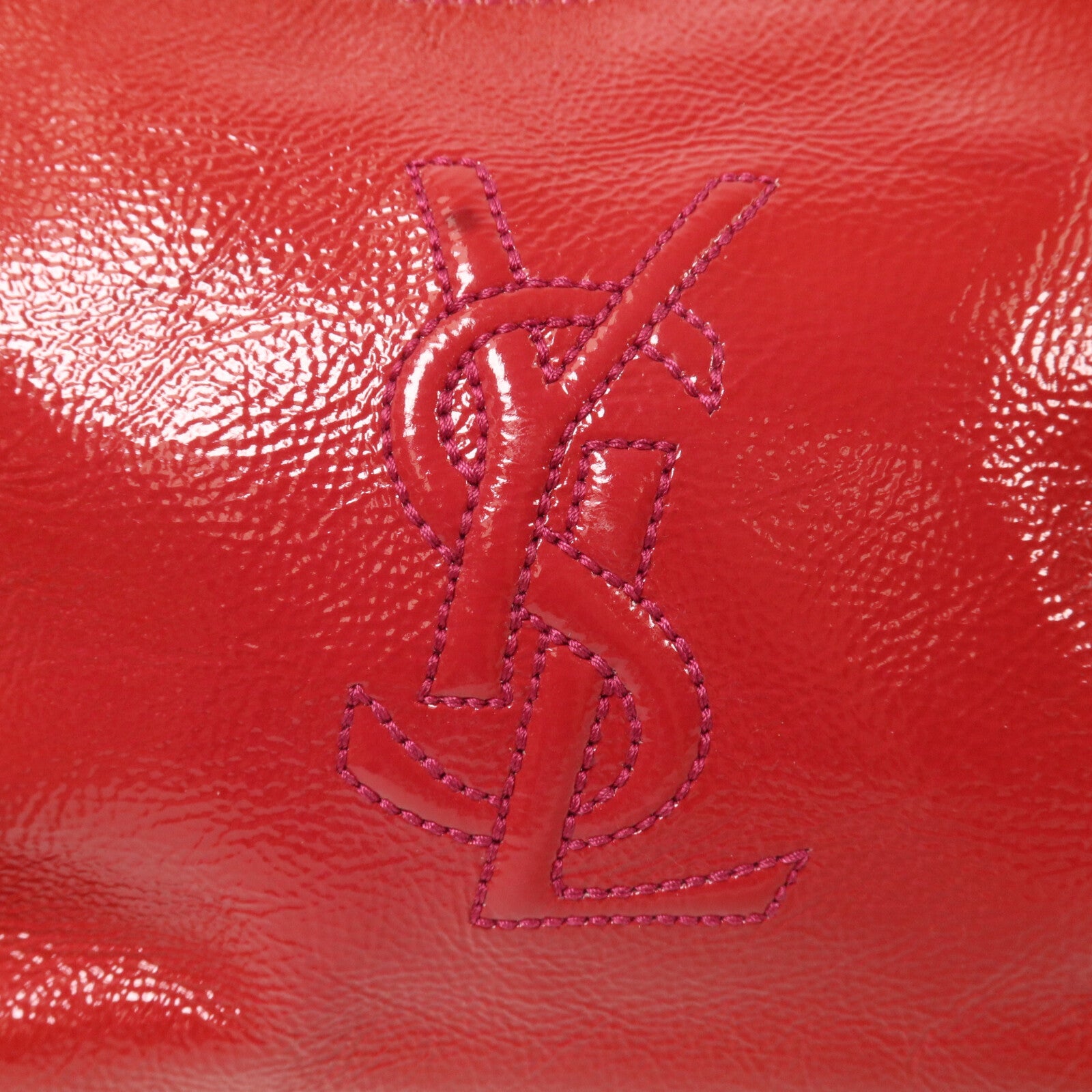 YVES SAINT LAURENT 漆皮皮革Shoulder Bag肩背袋