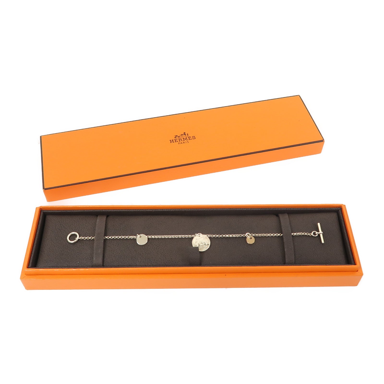 HERMES 925純銀/18K玫瑰金Bracelet手鏈
