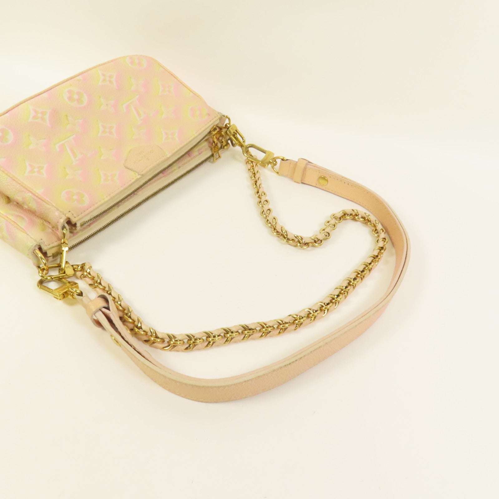 LOUIS VUITTON Monogram Empreinte Multi Pochette Accessoires手挽肩背兩用袋