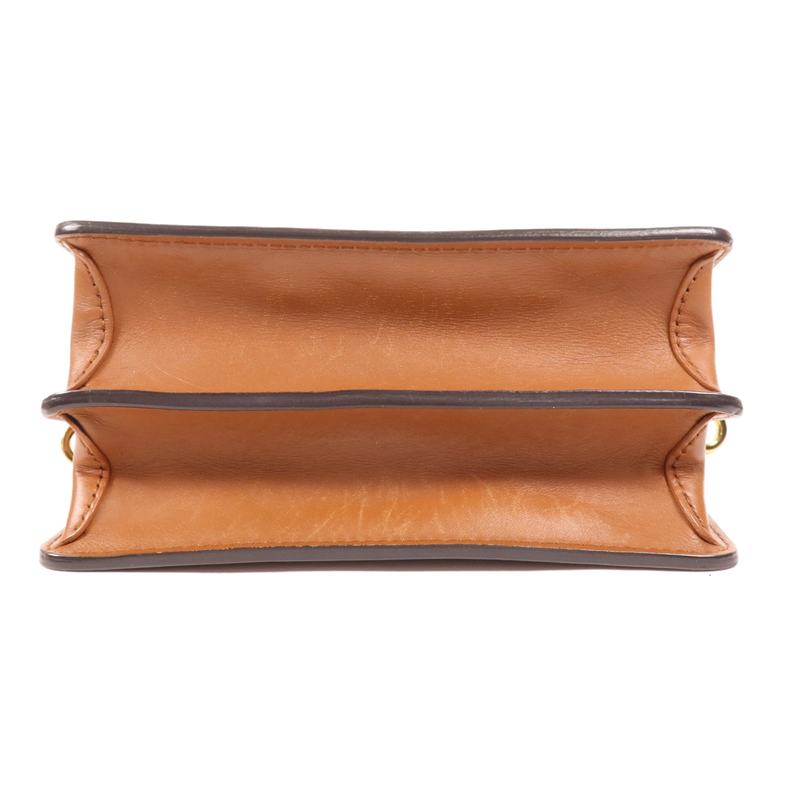 LOUIS VUITTON Monogram Reverse Mini Dauphine金扣肩背袋