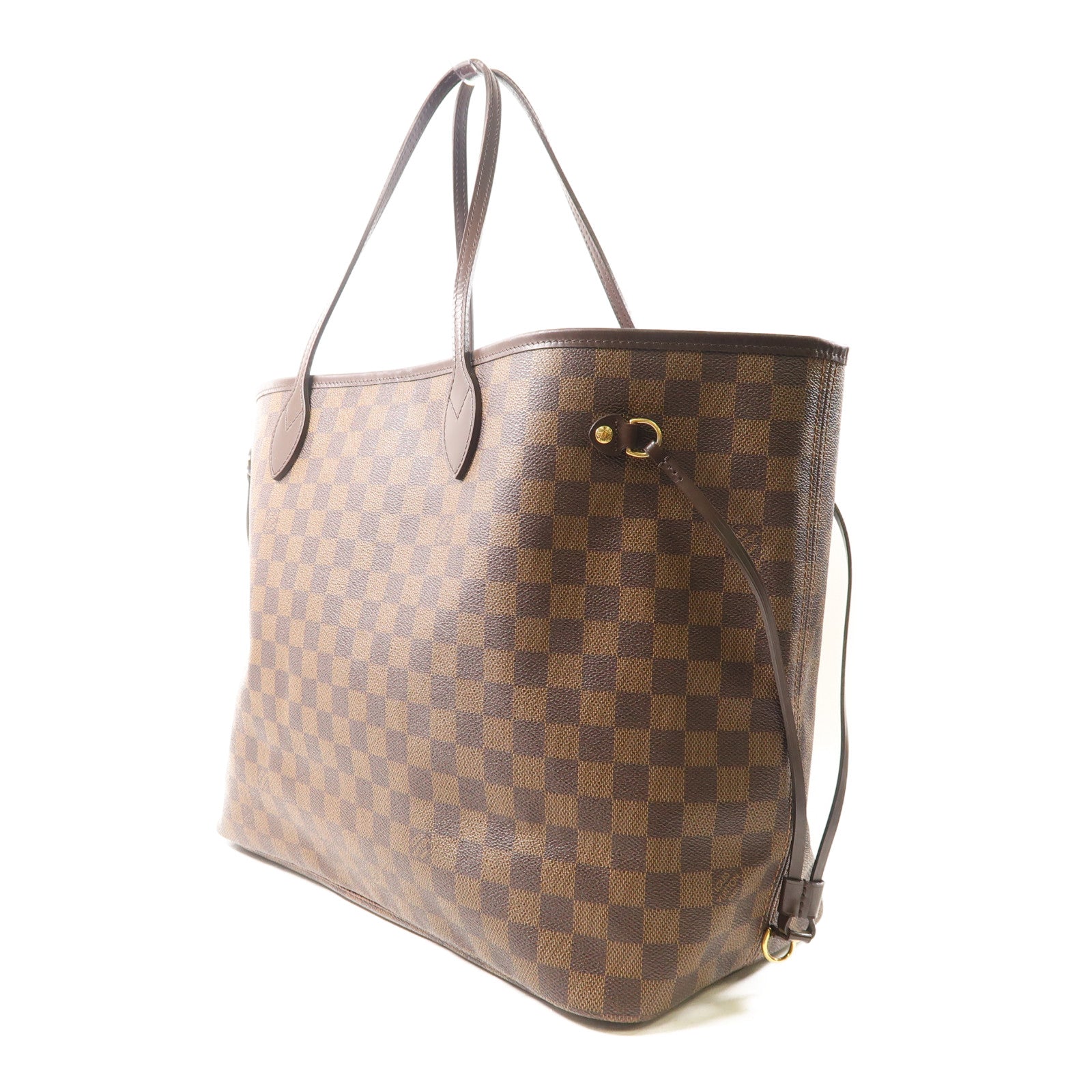 LOUIS VUITTON (PRICE DOWN) LV GHW Neverfull GM Shoulder Bag N51106 Damier Ebene Brown