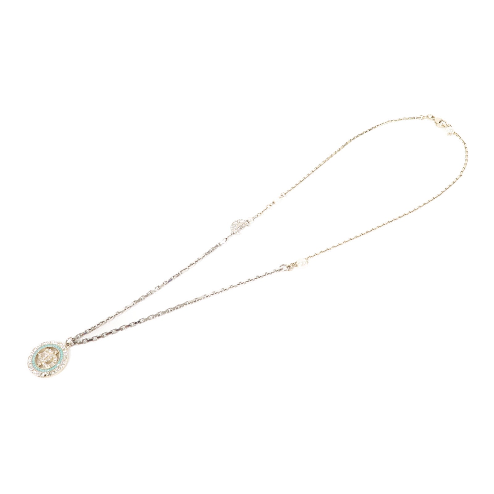 CHANEL 【激減優惠】金屬Necklace項鍊銀色