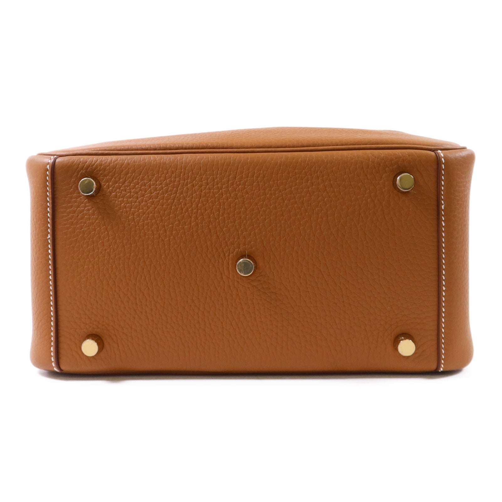 HERMES Clemence皮革Lindy 26金扣肩背袋